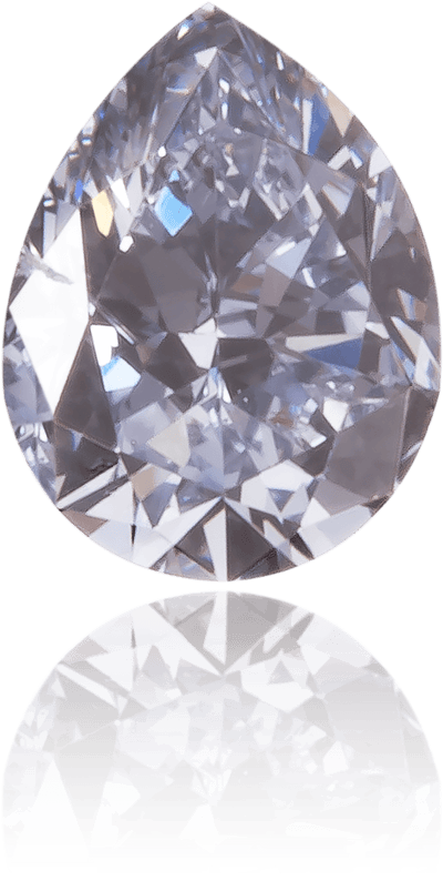 Natural Blue Diamond Pear Shape 0.13 ct Polished