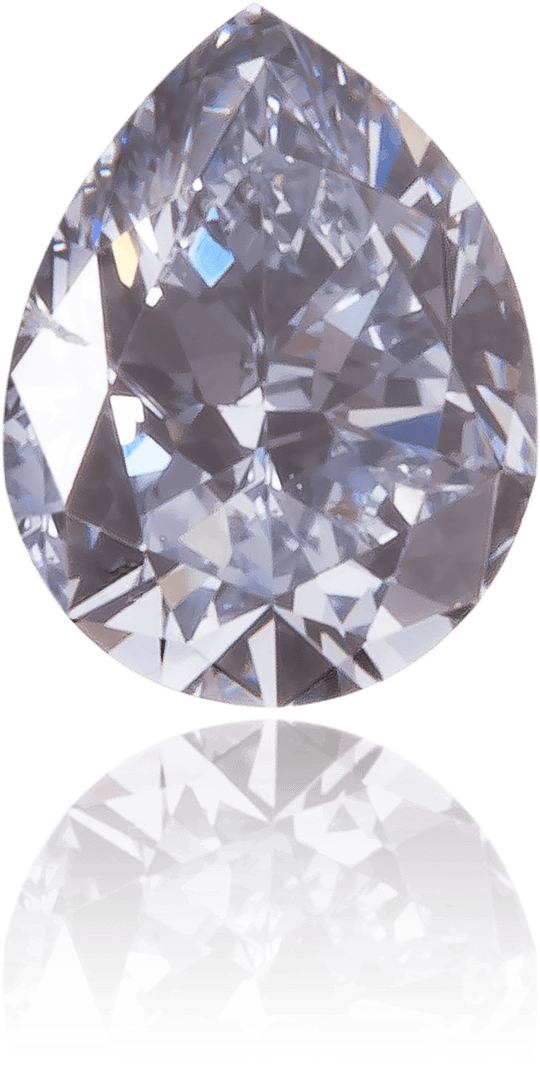 Natural Blue Diamond Pear Shape 0.13 ct Polished