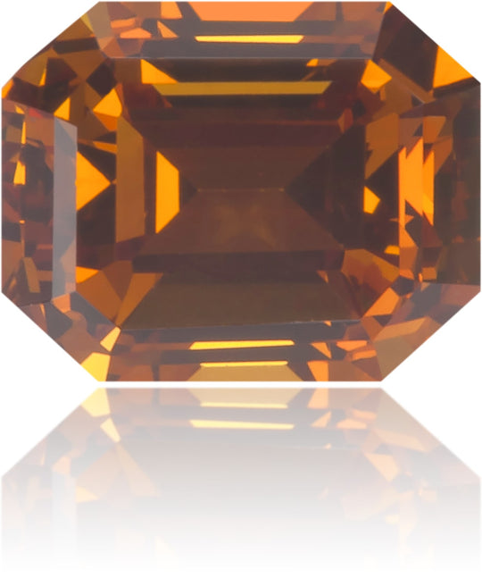 Natural Orange Diamond Rectangle 0.47 ct Polished