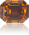 Natural Orange Diamond Rectangle 0.47 ct Polished