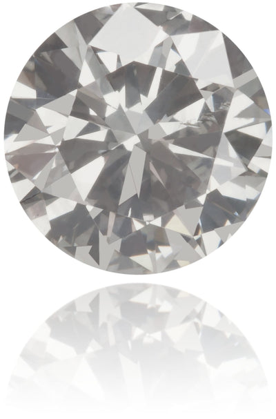 Natural Gray Diamond Round 0.53 ct Polished