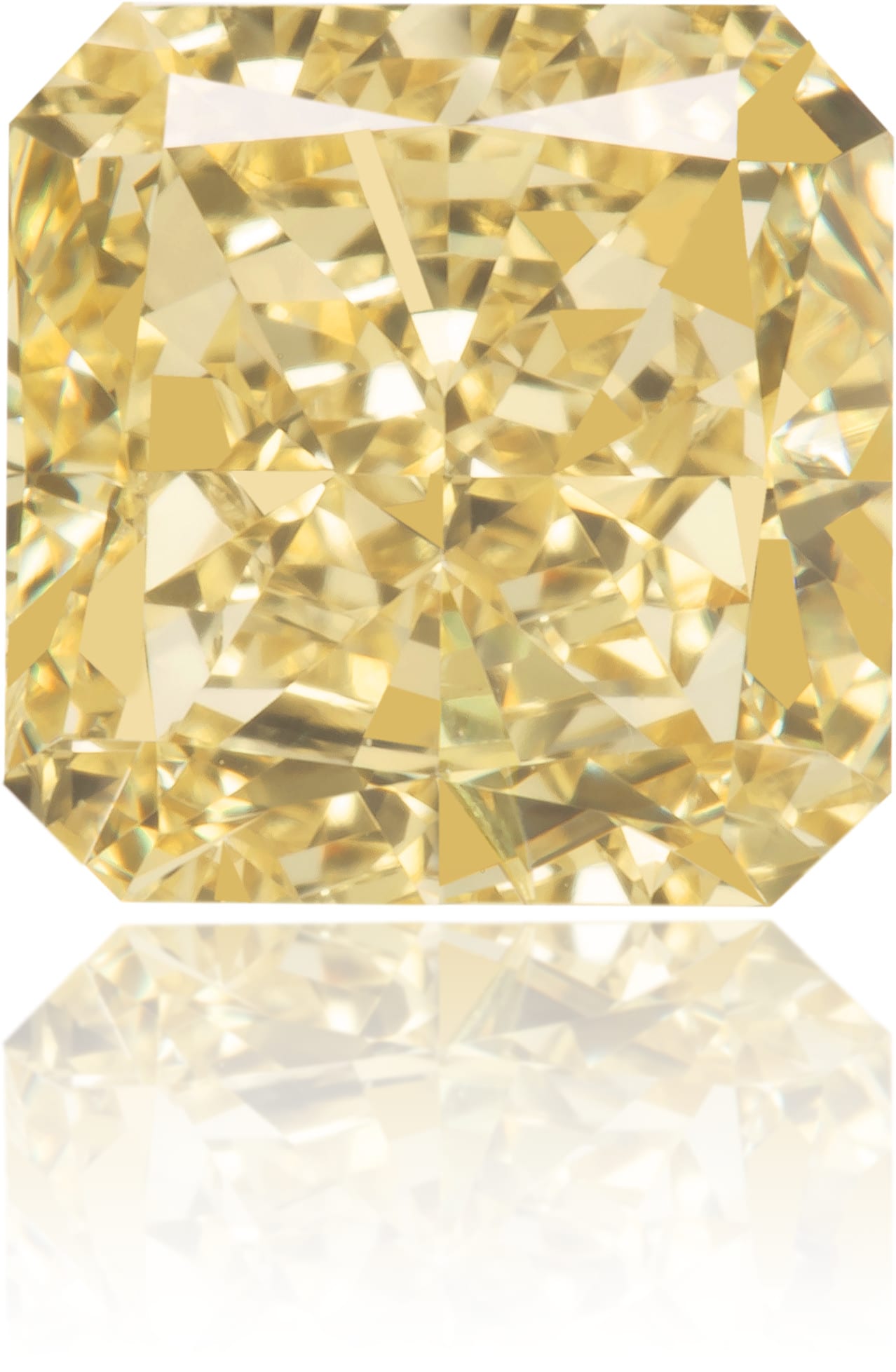 Natural Yellow Diamond Square 1.25 ct Polished