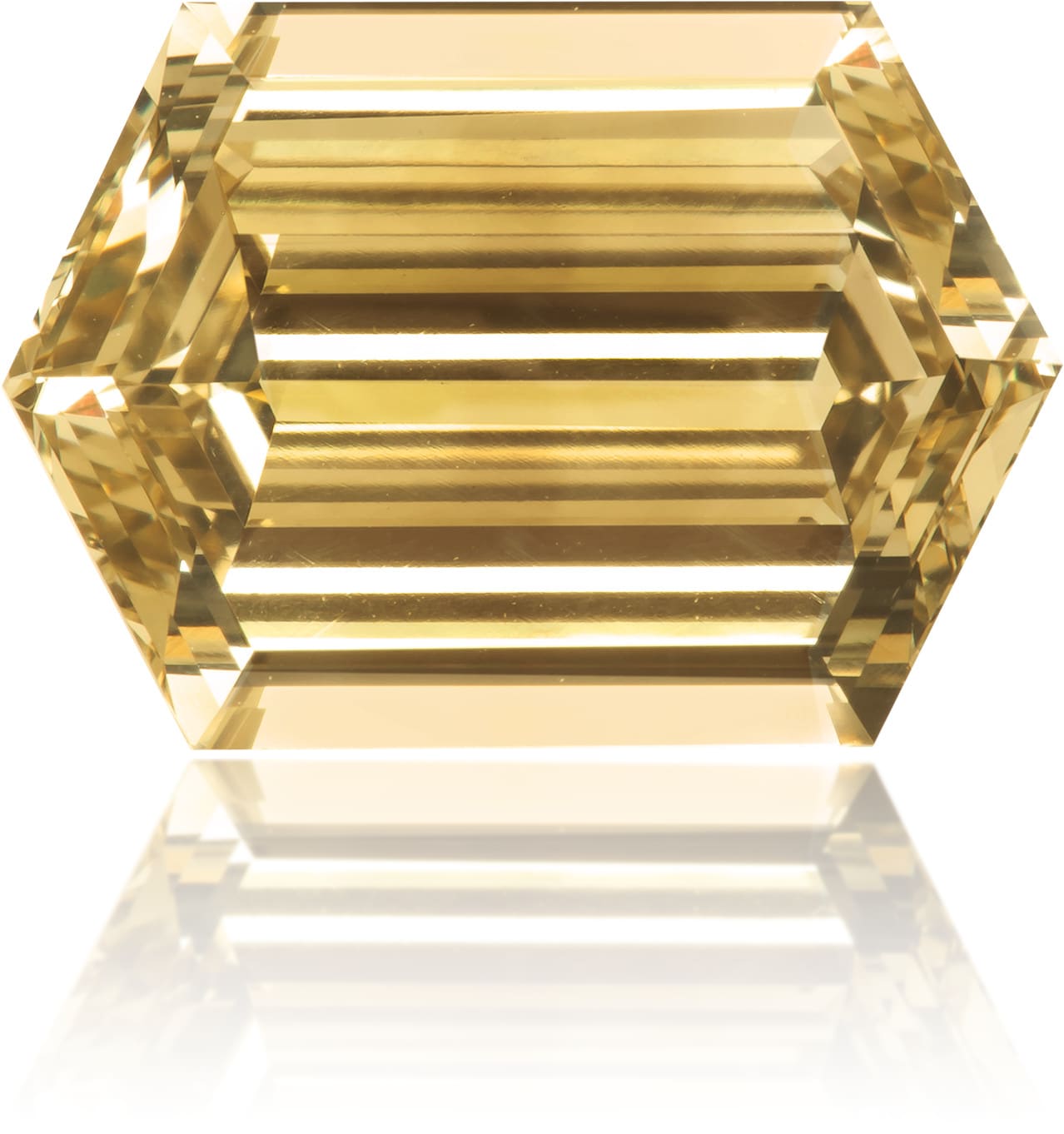 Natural Yellow Diamond Hexagon 3.50 ct Polished