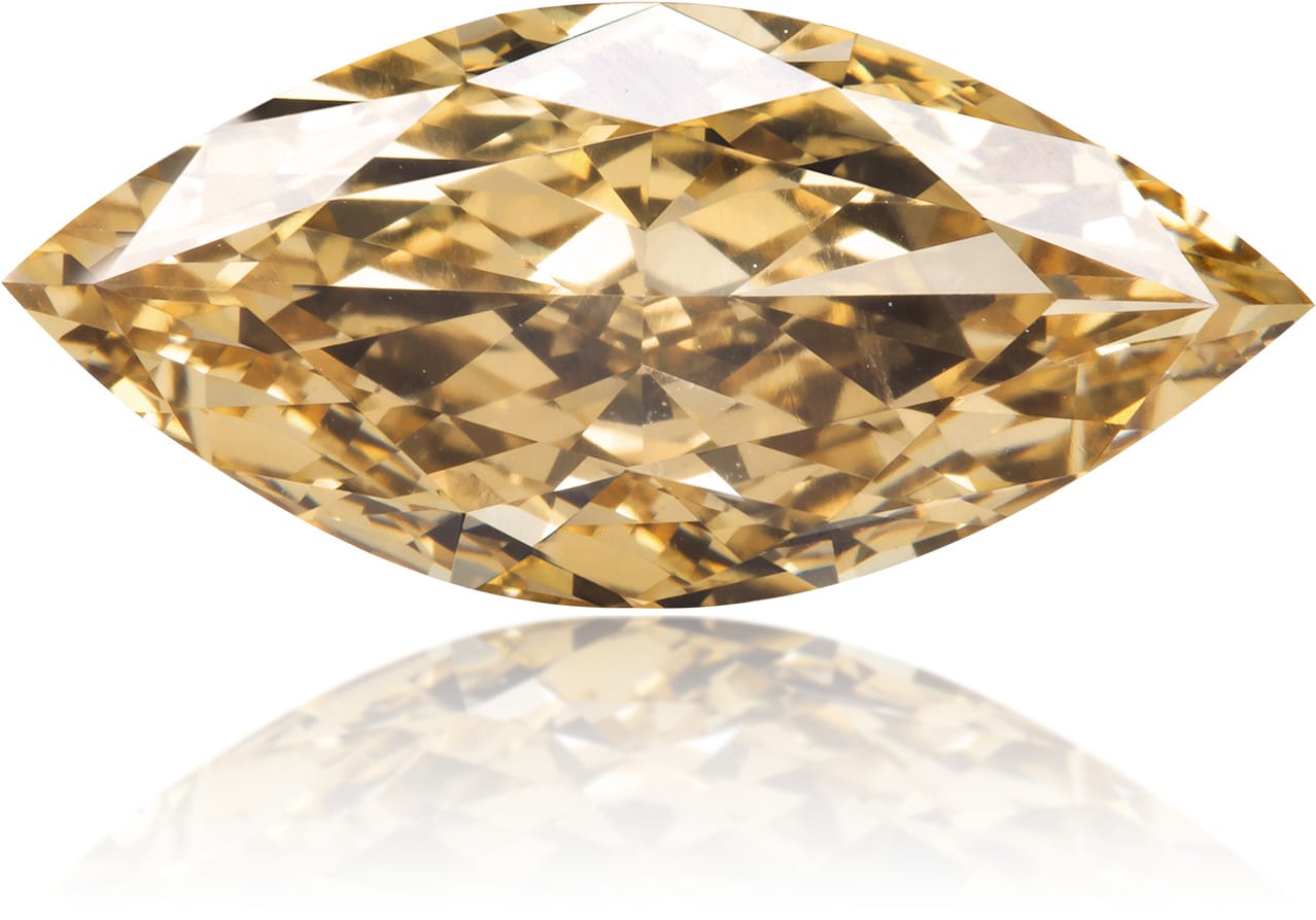 Natural Brown Diamond Marquise 2.39 ct Polished