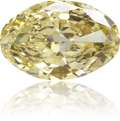 Natural Yellow Diamond Oval 1.82 ct Polished