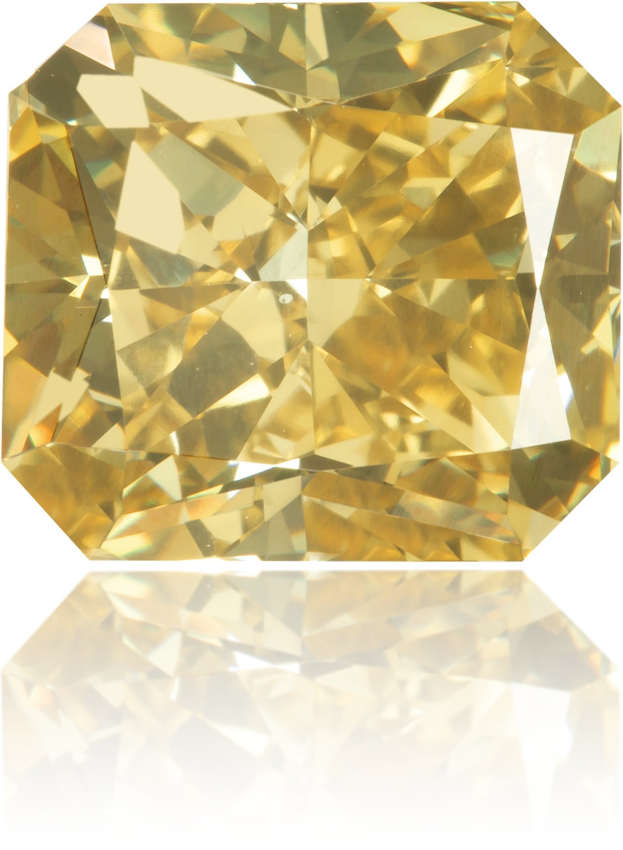 Natural Green Diamond Rectangle 3.17 ct Polished