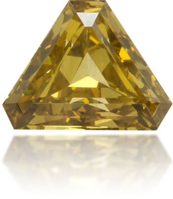 Natural Green Diamond Triangle 0.63 ct Polished