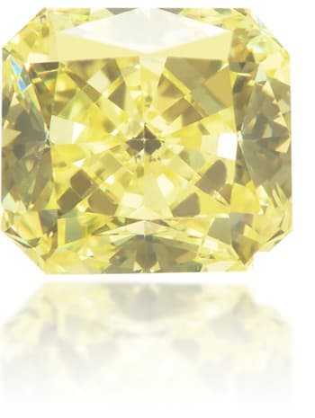 Natural Yellow Diamond Rectangle 0.70 ct Polished