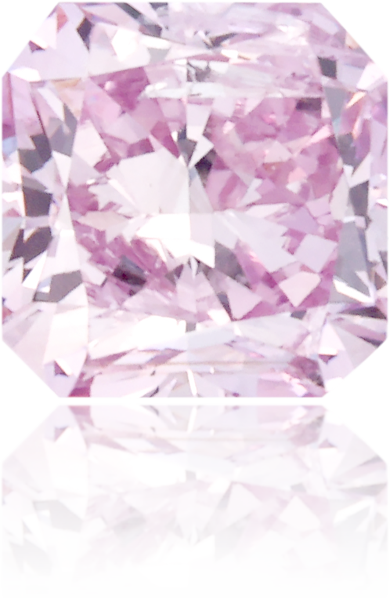 Natural Purple Diamond Square 0.52 ct Polished