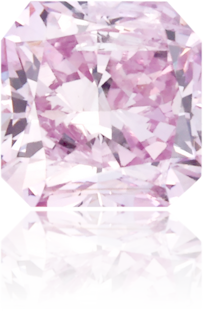 Natural Purple Diamond Square 0.52 ct Polished