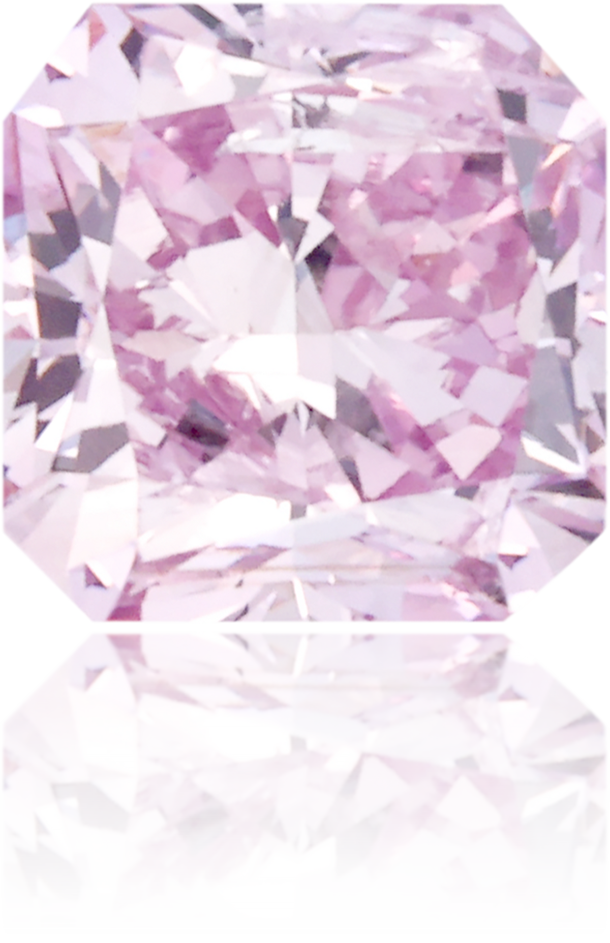 Natural Purple Diamond Square 0.52 ct Polished