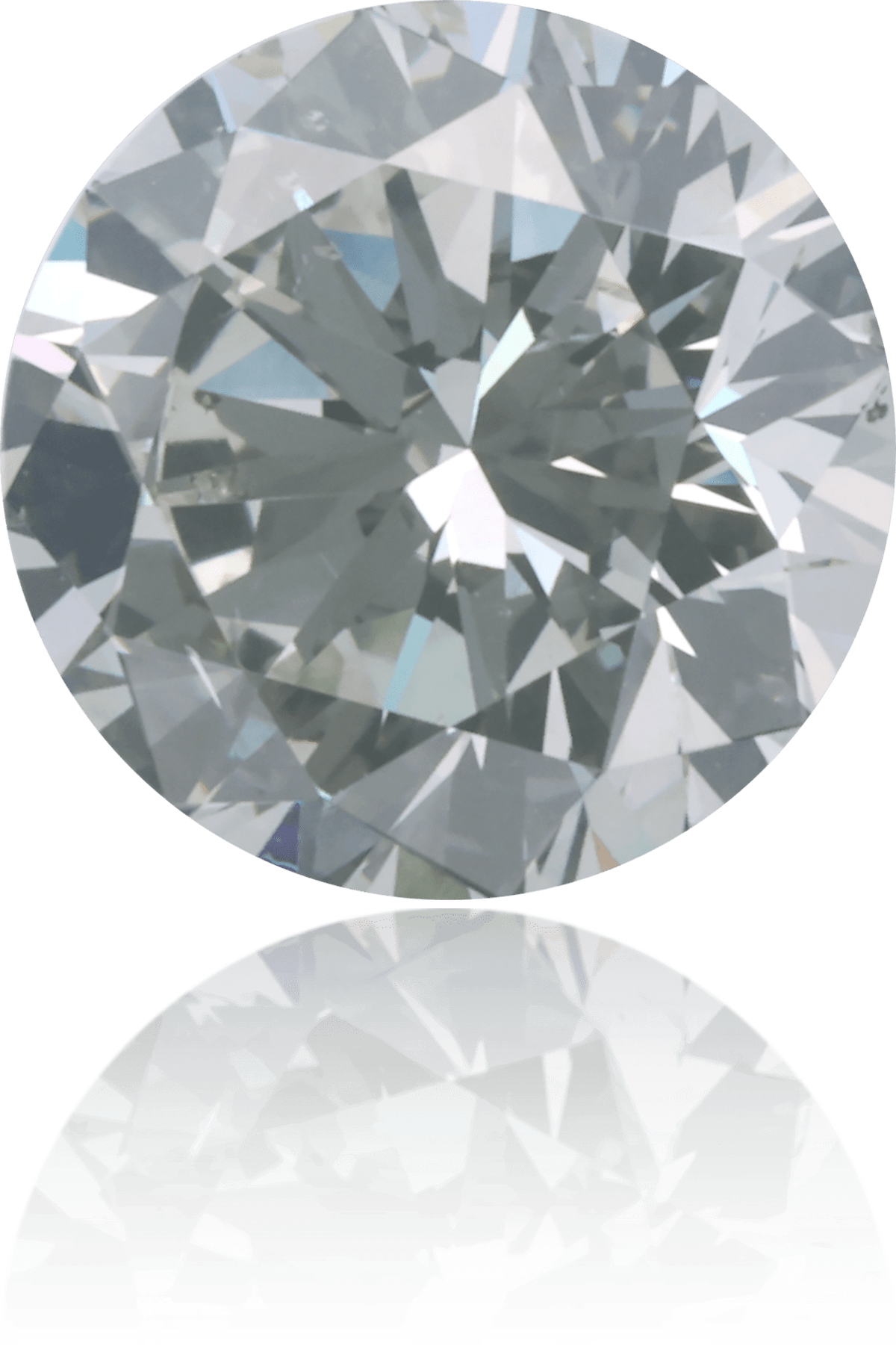Natural Gray Diamond Round 1.17 ct Polished