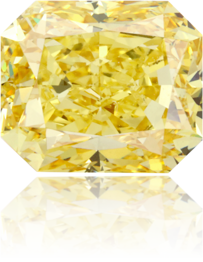 Natural Yellow Diamond Rectangle 1.54 ct Polished