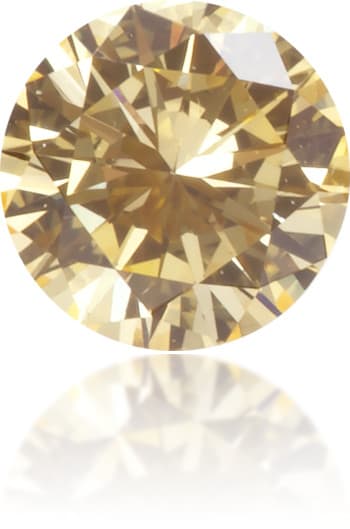 Natural Orange Diamond Round 0.15 ct Polished