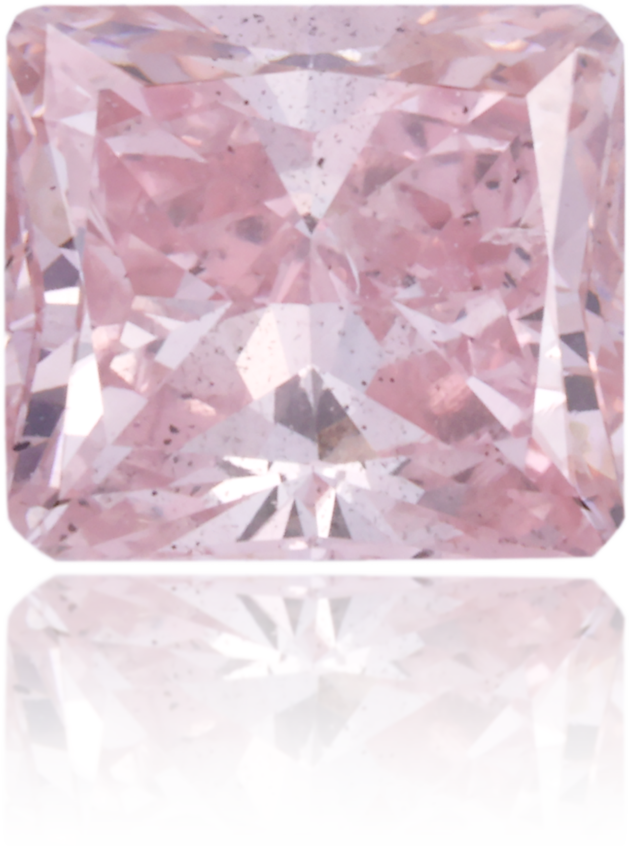 Natural Purple Diamond Rectangle 0.61 ct Polished