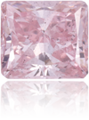 Natural Purple Diamond Rectangle 0.61 ct Polished