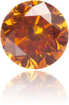 Natural Orange Diamond Round 0.49 ct Polished