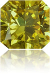 Natural Green Diamond Square 0.58 ct Polished