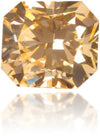 Natural Orange Diamond Rectangle 0.14 ct Polished