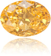Natural Orange Diamond Oval 0.18 ct Polished