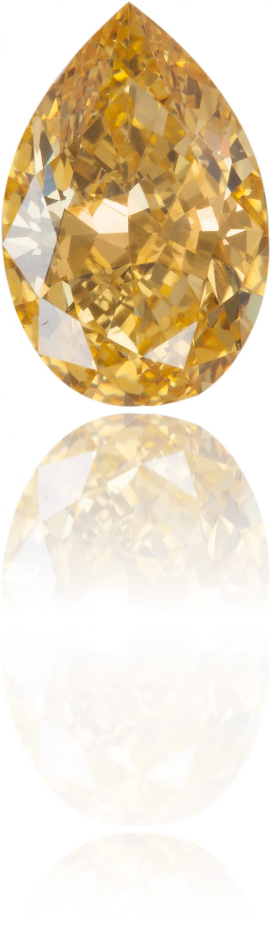 Natural Yellow Diamond Pear Shape 0.61 ct Polished