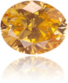 Natural Orange Diamond Oval 0.17 ct Polished