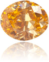 Natural Orange Diamond Oval 0.19 ct Polished