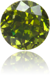 Natural Green Diamond Round 0.38 ct Polished