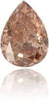 Natural Brown Diamond Pear Shape 0.16 ct Polished