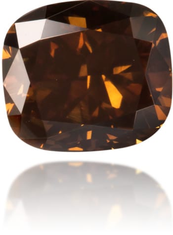 Natural Brown Diamond Cushion 3.34 ct Polished