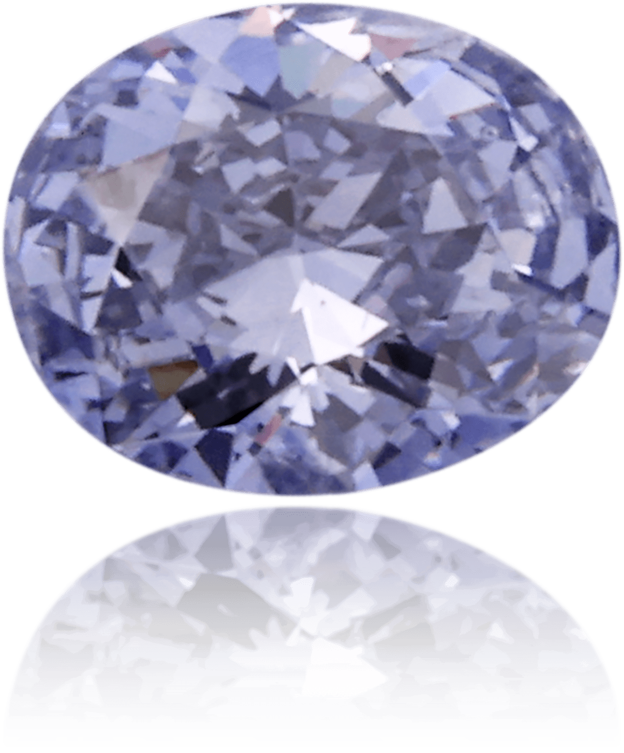 Natural Blue Diamond Oval 0.23 ct Polished