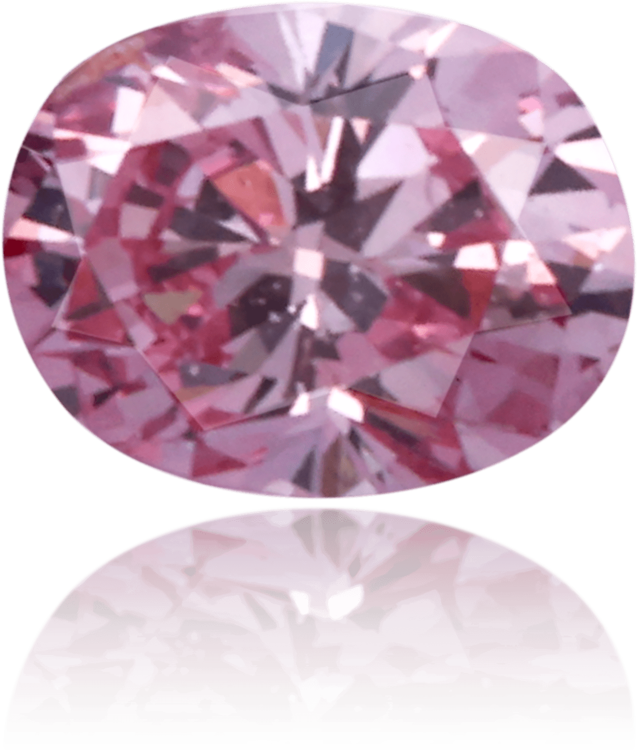 Natural Pink Diamond Oval 0.09 ct Polished