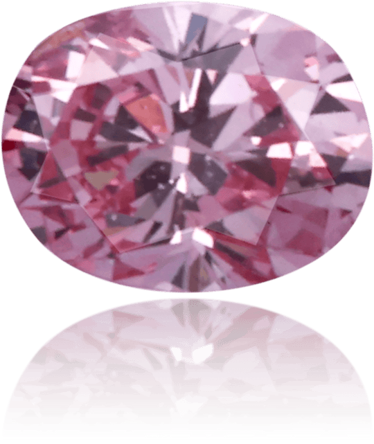 Natural Pink Diamond Oval 0.09 ct Polished