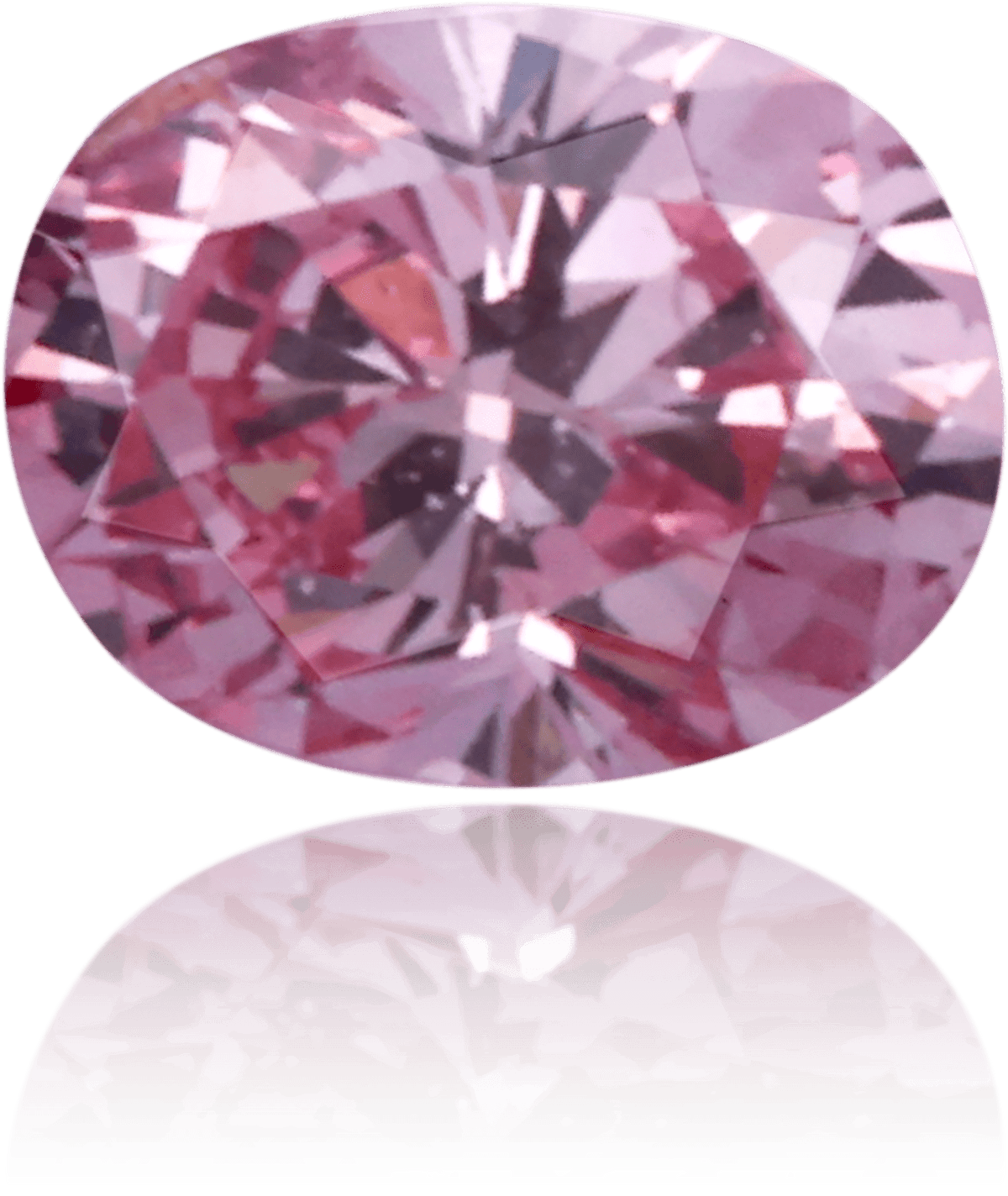 Natural Pink Diamond Oval 0.09 ct Polished
