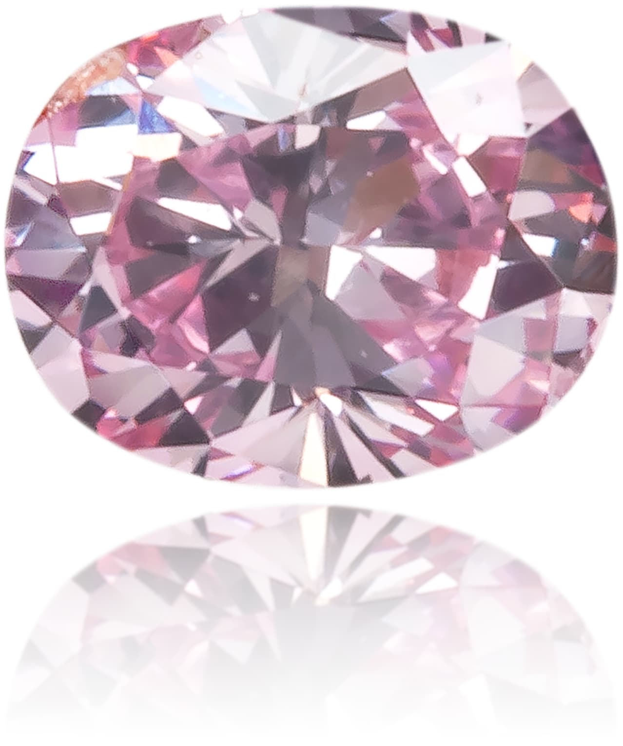 Natural Pink Diamond Oval 0.09 ct Polished