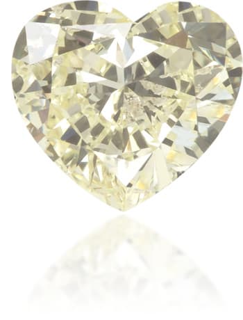 Natural Yellow Diamond Heart Shape 0.28 ct Polished