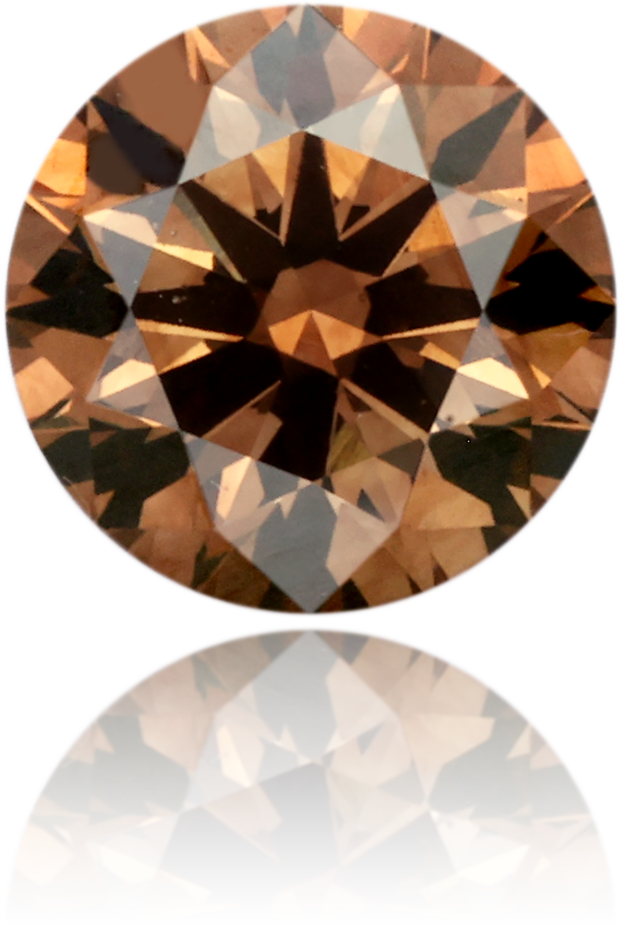 Natural Brown Diamond Round 1.53 ct Polished