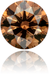 Natural Brown Diamond Round 1.53 ct Polished