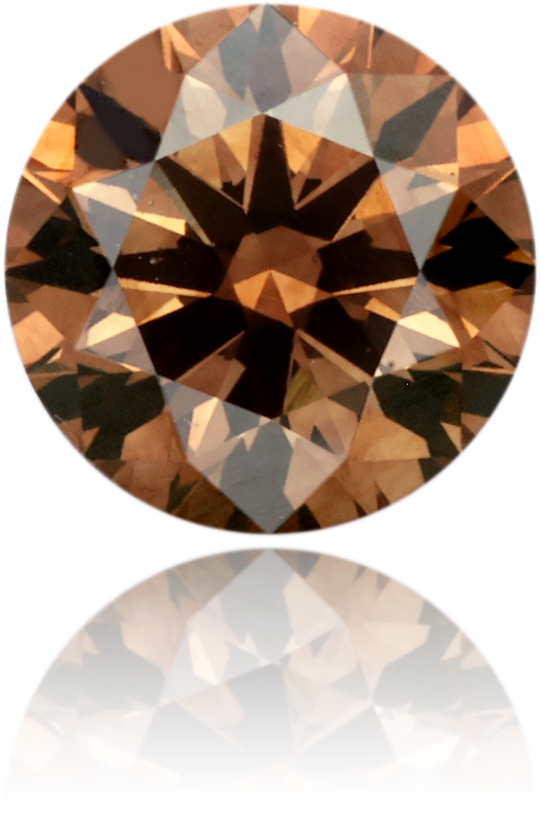 Natural Brown Diamond Round 1.53 ct Polished