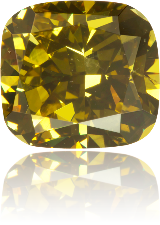 Natural Green Diamond Cushion 2.26 ct Polished