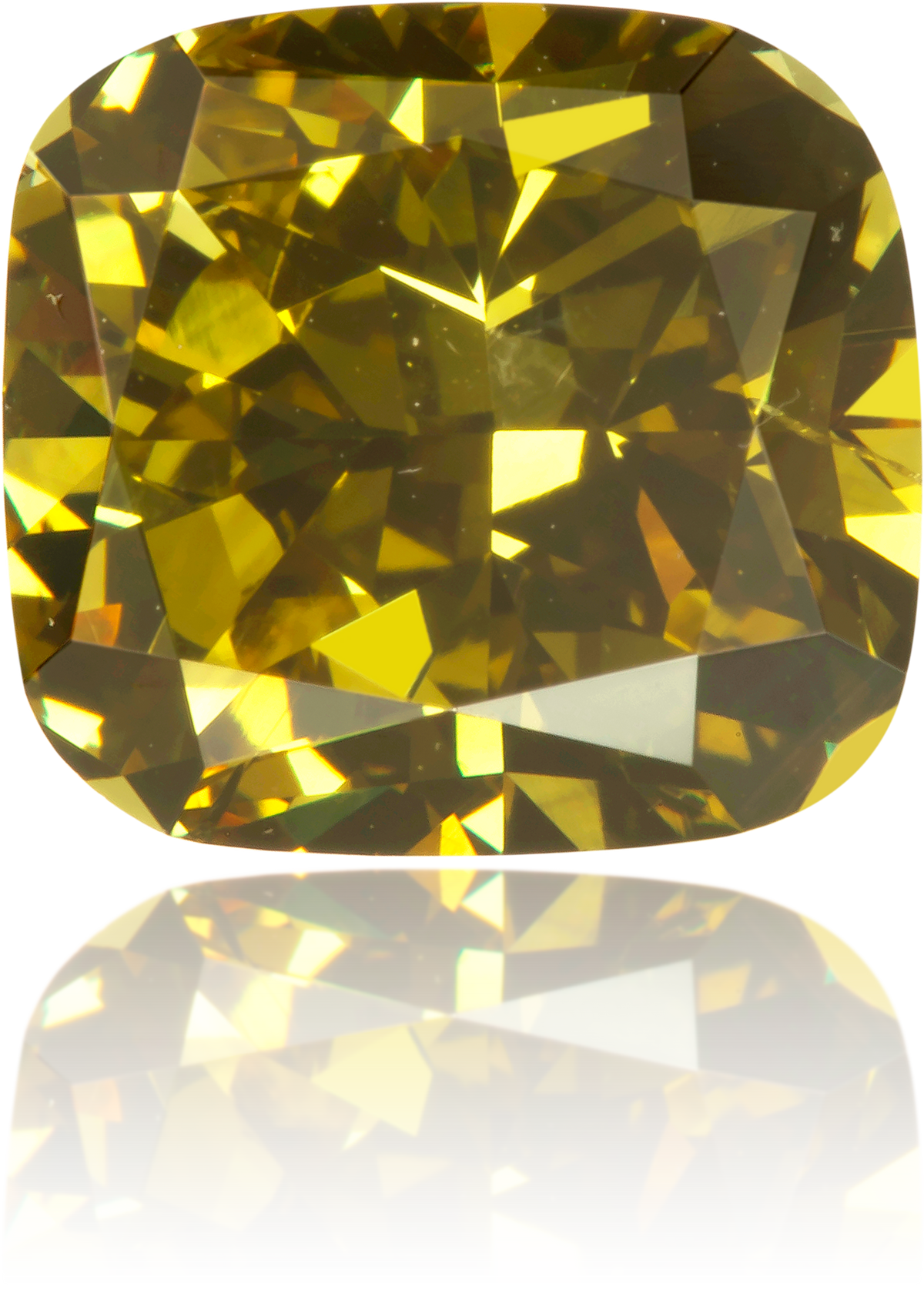 Natural Green Diamond Cushion 2.26 ct Polished