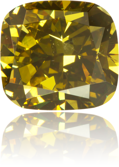 Natural Green Diamond Cushion 2.26 ct Polished
