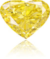 Natural Yellow Diamond Heart Shape 0.69 ct Polished