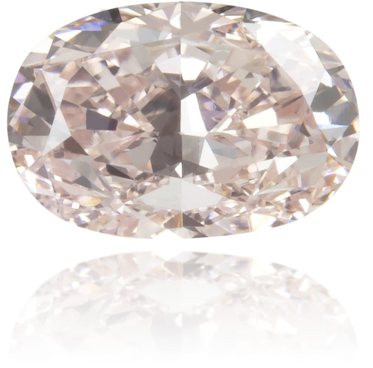 Natural Pink Diamond Oval 0.40 ct Polished