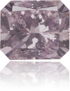 Natural Purple Diamond Rectangle 0.59 ct Polished