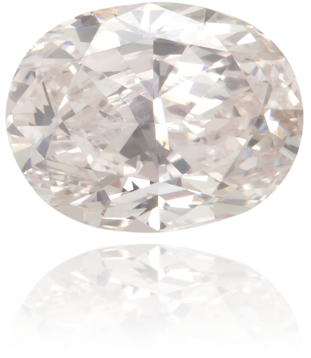 Natural Pink Diamond Oval 0.39 ct Polished