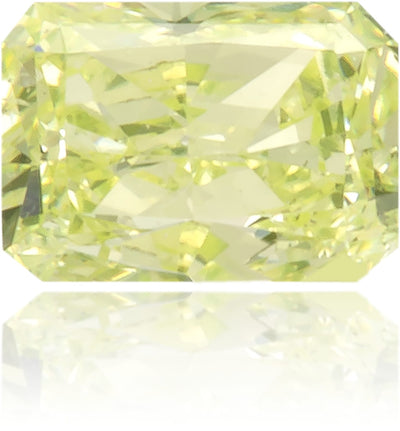 Natural Green Diamond Rectangle 0.16 ct Polished
