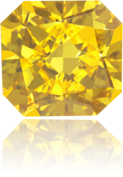Natural Yellow Diamond Square 0.67 ct Polished