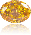 Natural Orange Diamond Oval 0.48 ct Polished