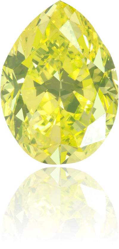 Natural Green Diamond Pear Shape 0.85 ct Polished